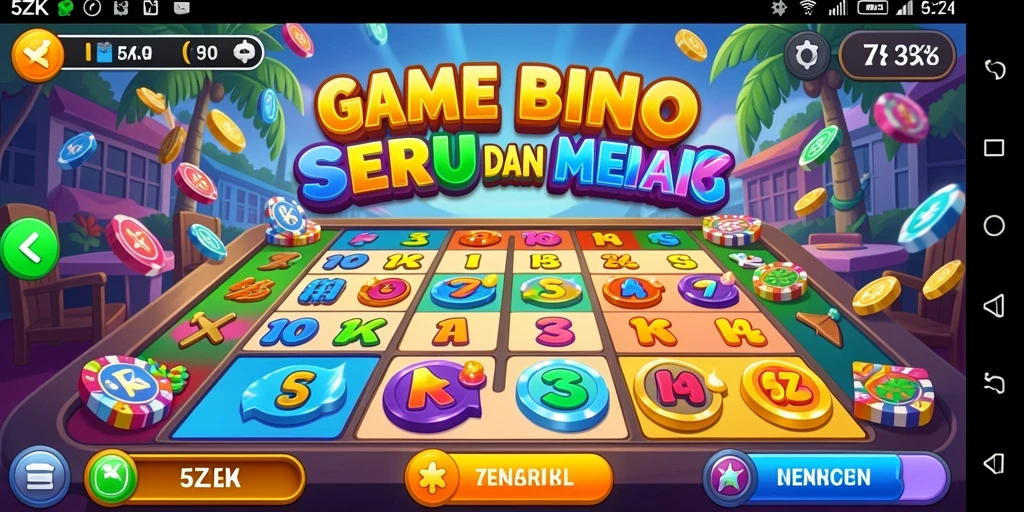 Screenshot gameplay 5ZK, menampilkan keseruan permainan Bingo.