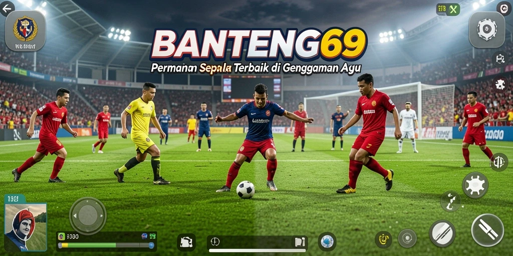 Tampilan gameplay BANTENG69 dengan aksi mendebarkan di lapangan.