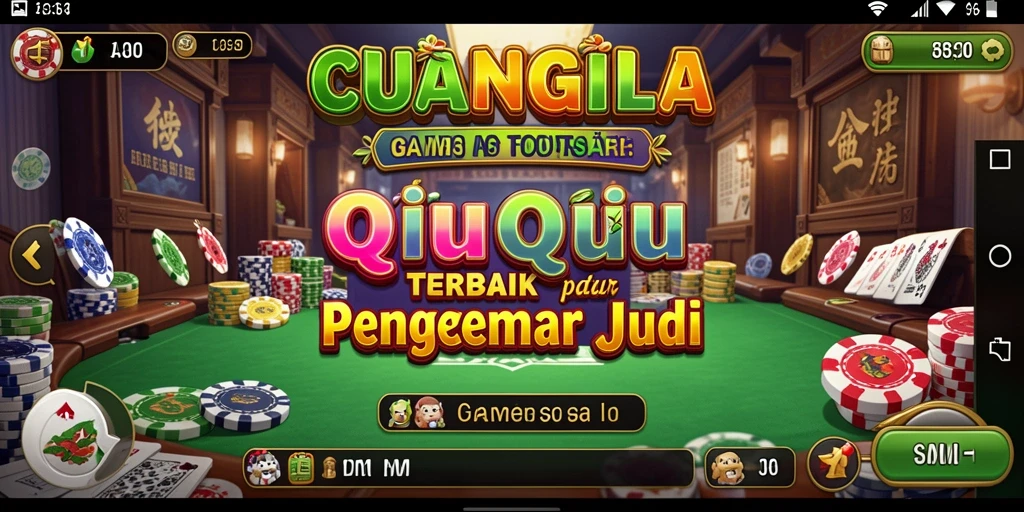 Screenshot gameplay CUANGILA yang menunjukkan serunya bermain QiuQiu.