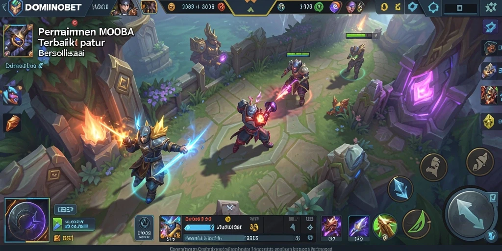 Screenshot gameplay menarik dari DOMINOBET yang menunjukkan intense battle.