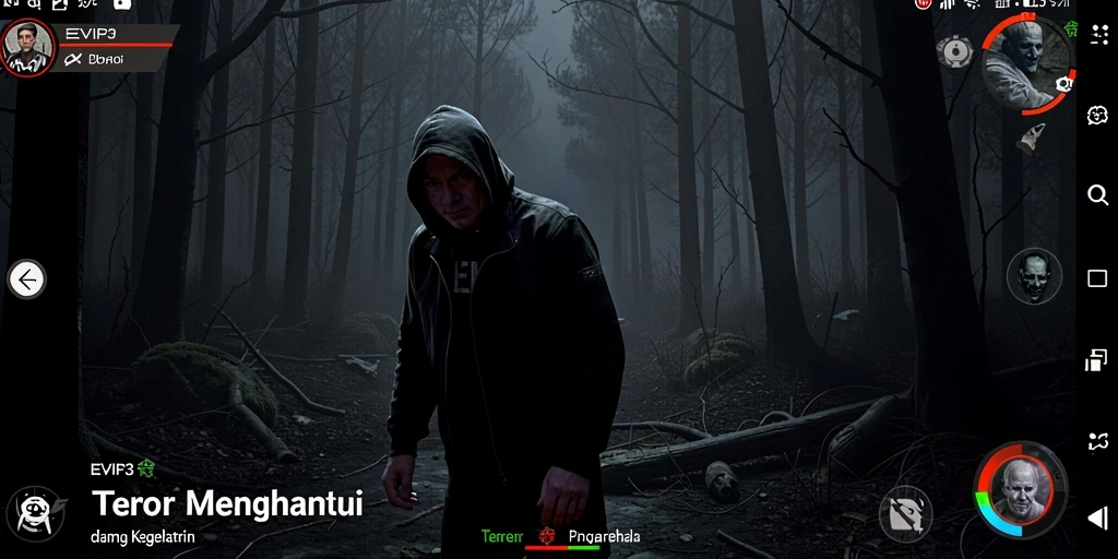 Gameplay mencekam di dunia kegelapan dan misteri.