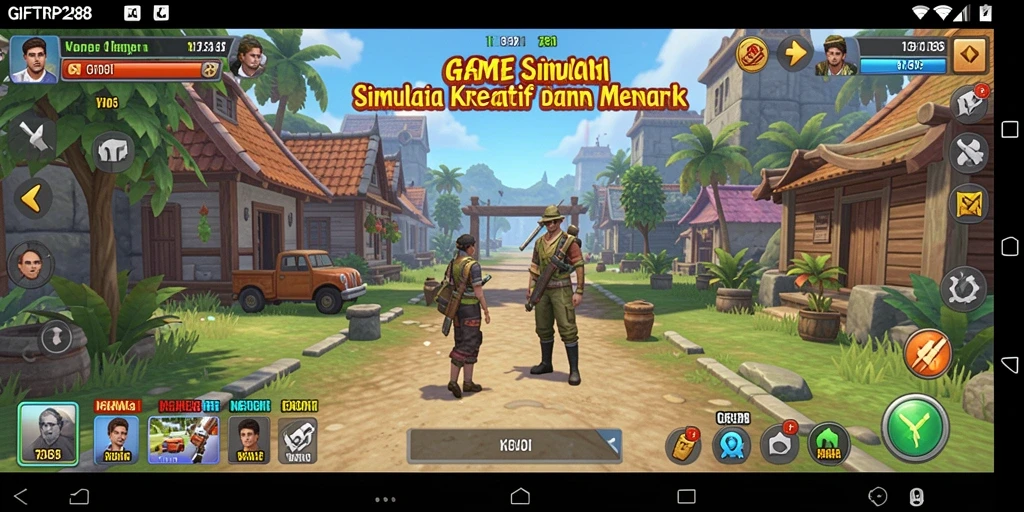 Tangkapan layar GIFTRP288 menampilkan gameplay simulasi yang unik dan kreatif.