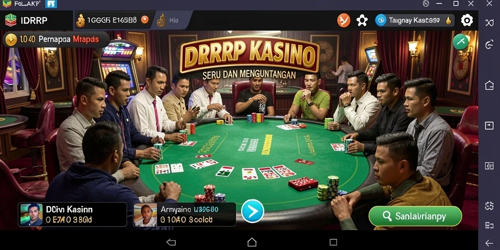 Tangkapan layar IDRRP menampilkan gameplay menarik dari berbagai permainan Kasino.