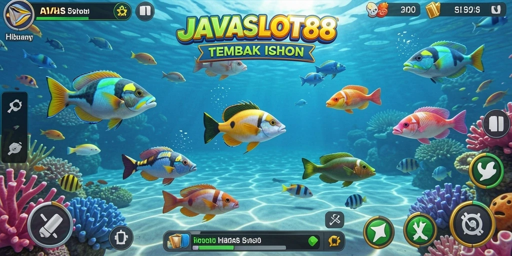 Tampilan menarik saat menangkap ikan di JAVASLOT88.