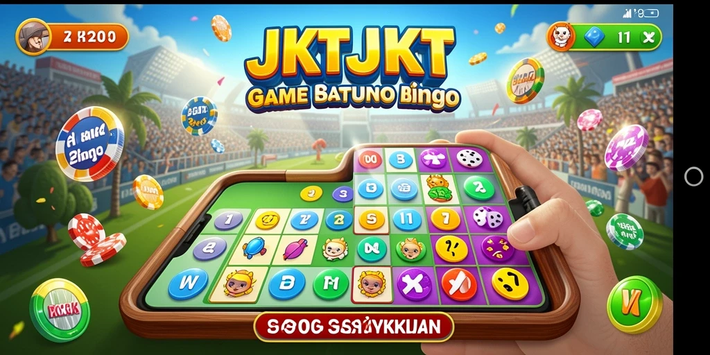 Screenshot utama JKTJKT menunjukkan keseruan gameplay Bingo.