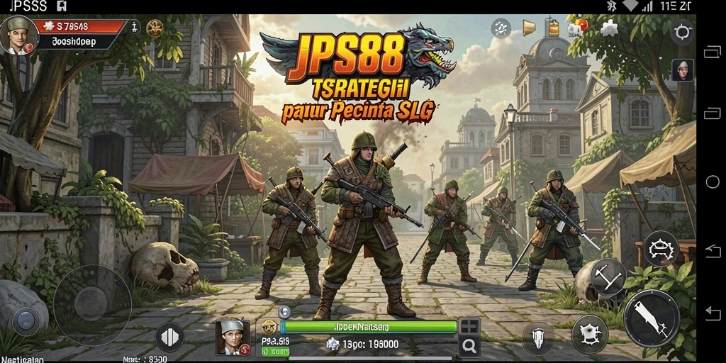 Tangkapan layar menunjukkan gameplay seru dengan elemen strategi SLG.