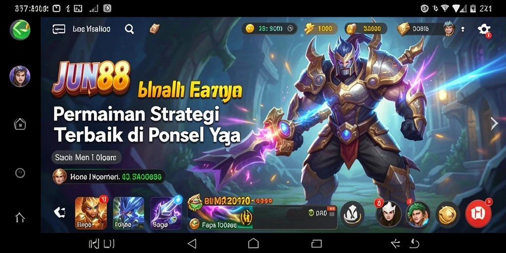Tampilan gameplay menarik dari JUN88 yang menampilkan strategi SLG.