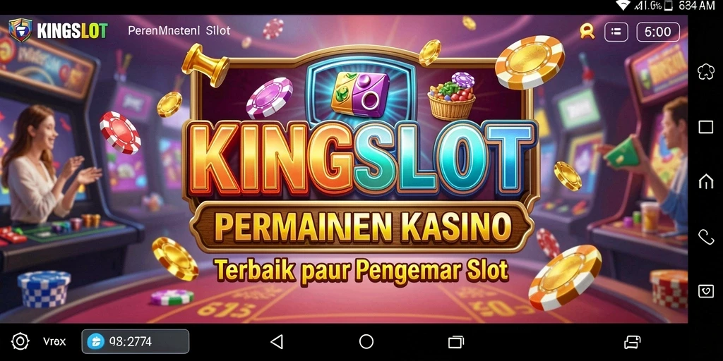 Gameplay KINGSLOT yang menegangkan dan penuh warna.
