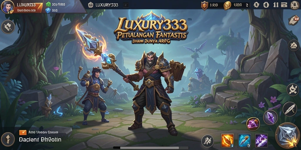 Tampilan gameplay menarik dari LUXURY333 saat bertarung dengan monster.