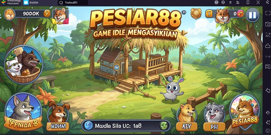 Screenshot gameplay PESIAR88 menampilkan keseruan dan kemudahan bermain Idle.