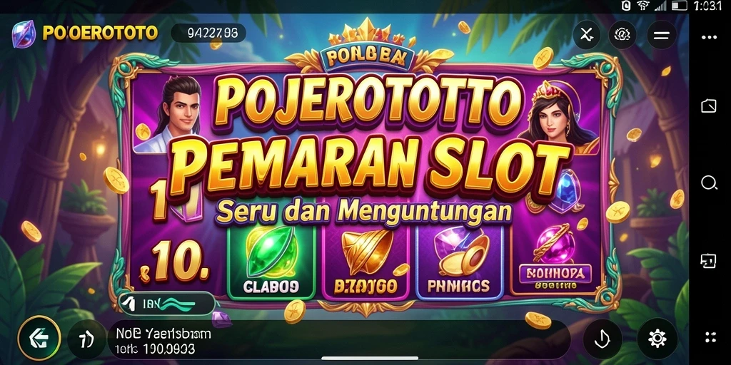 Tampilan menarik gameplay Slot POJEROTOTO dengan fitur bonus.