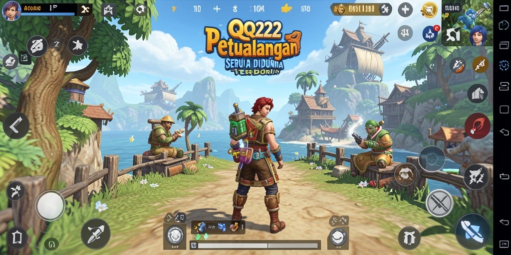 Screenshot gameplay menampilkan dunia terbuka yang luas dan kaya.