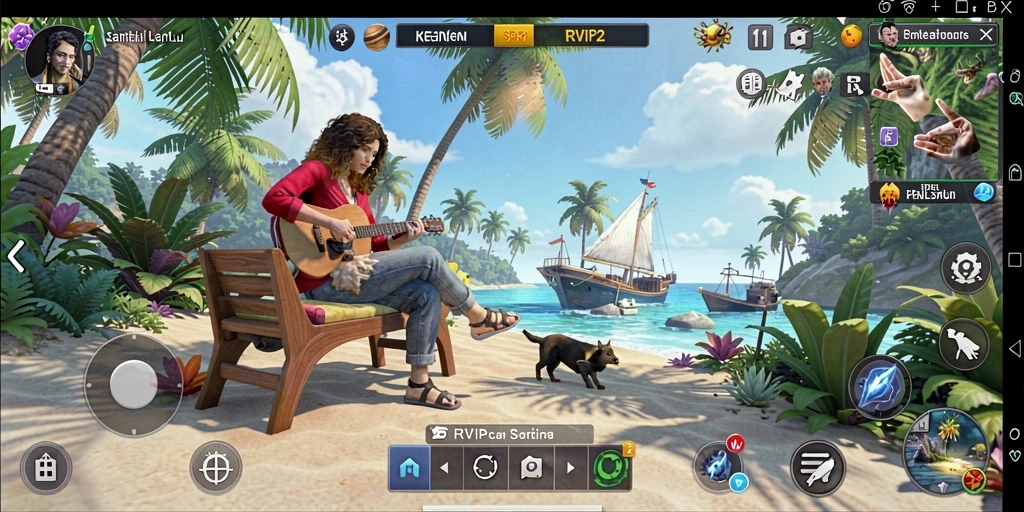 Screenshot menunjukkan keseruan gameplay RVIP2 yang penuh warna.