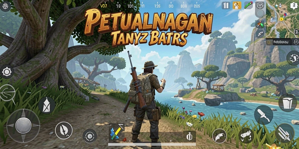 Tangkapan layar gameplay V07 menampilkan petualangan seru di dunia terbuka.